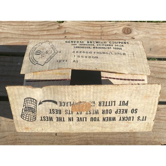 VTG 1962 LUCKY Lager Introductory Offer Beer Carton Box 11oz Stubbies Breweriana - Picture 5 of 5